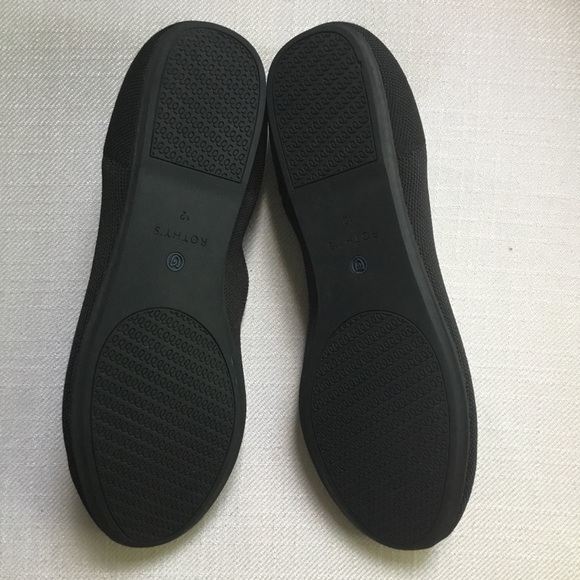 Rothy’s Flats Round Toe Solid Black Size 12W - Picture 6 of 11